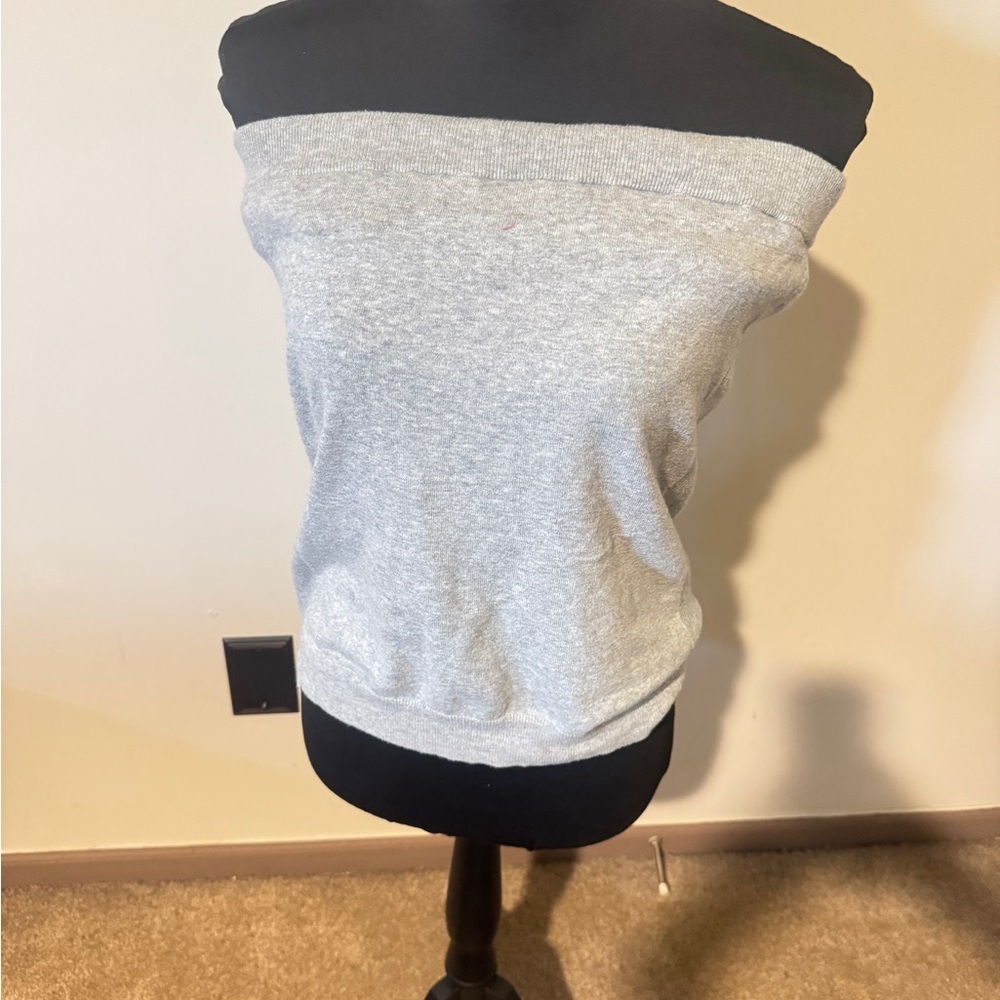 Old Navy Gray Off-the-Shoulder Sweater